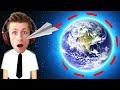 Flying AROUND the WORLD?! (Paper Plane Planet)