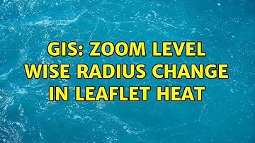 GIS: Zoom level wise radius change in Leaflet Heat