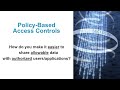 Phemi tech talk 2  policybased access controls