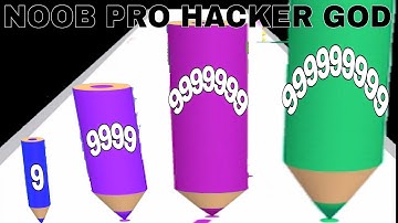 NOOB VS PRO VS HACKER VS GOD in Pencil Rush Rush