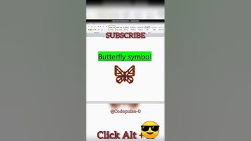 Butterfly Symbol || Microsoft Shortcuts | #@CodePulse-2.O | #trending #computer #shortsfeed #tips