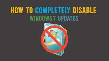 How To Completely Disable Windows 7 Updates 2019