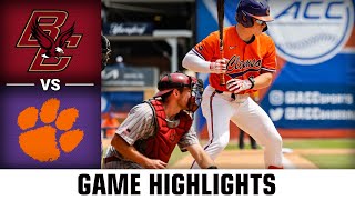 Boston College vs. Clemson ACC Baseball Championship Highlights (2023)