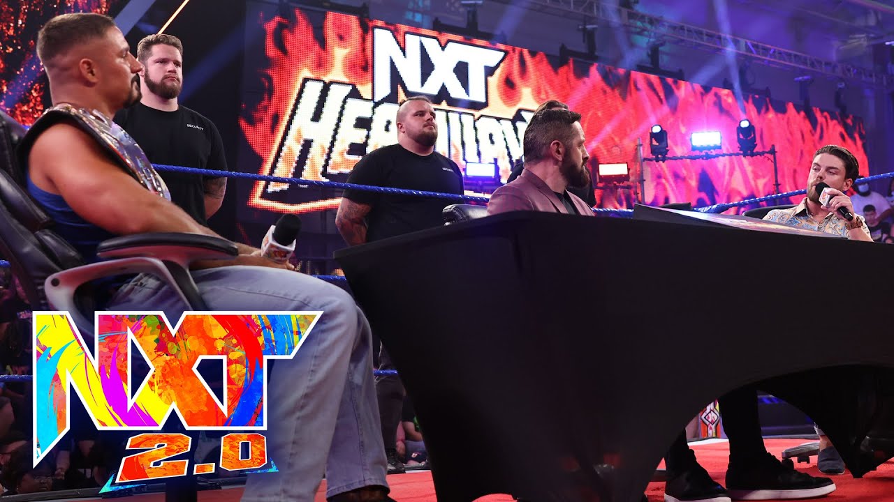 Bron Breakker and JD McDonagh sign contract during NXT Heatwave Summit: WWE NXT, Aug. 2, 2022 - WWE
