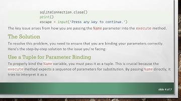 Parameterized SQLite Table Insertion via Python