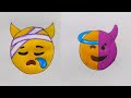 Emoji Mixing Drawing 4rd Idea || Emojis Combined