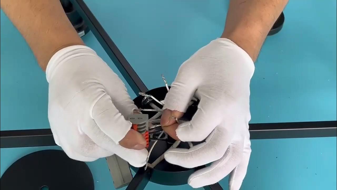 6 light glass shade chandelier installation YouTube