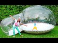 Vlad e Niki se divertem na casa inflável - histórias engraçadas para crianças