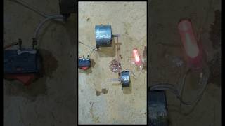 Dual DC Motor Generator Hack #dcmotor #tech #diy #shorts #experiment #generator #light