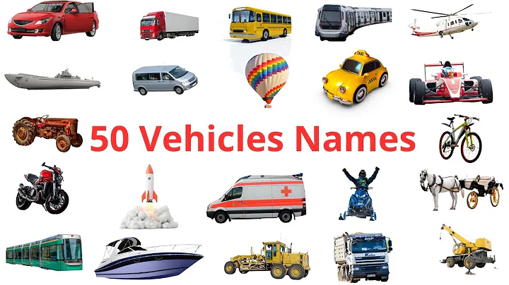 Learn 50 Vehicle Names in English | Transport for Kids | Vehicles Vocabulary Lesson