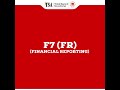 Join Live and Physical Classes for F7 (Financial Reporting) for December 2020 attempt at TSA