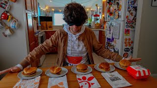 Fast Food Chicken Sandwich Taste Test, Buying Bikes, An Eeveelution Pokémon Set, And Trying Lunchly!