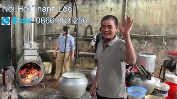 Lò Hơi tráng bánh quấn bánh phở chạy dàn đun củi siêu nhanh siêu tiết kiệm