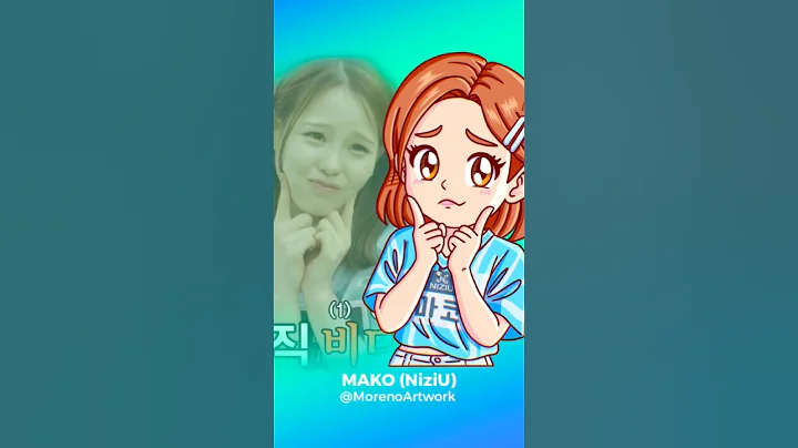 Mako-chan went viral | Moreno Artwork ✍️🧡 #NiziU #WithU #KPOP