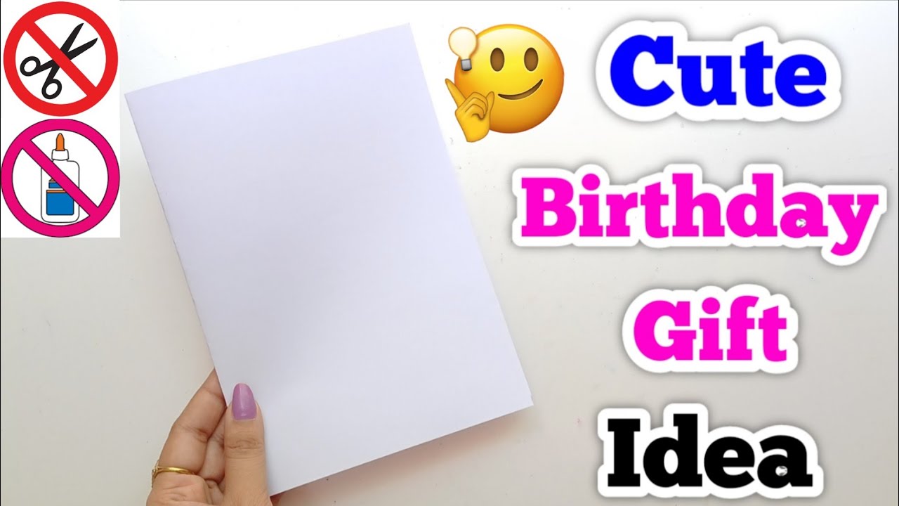 🥰 без клея и ножниц 🥰 Изготовление подарков на день рождения • прекрасная идея для подарка на ден...