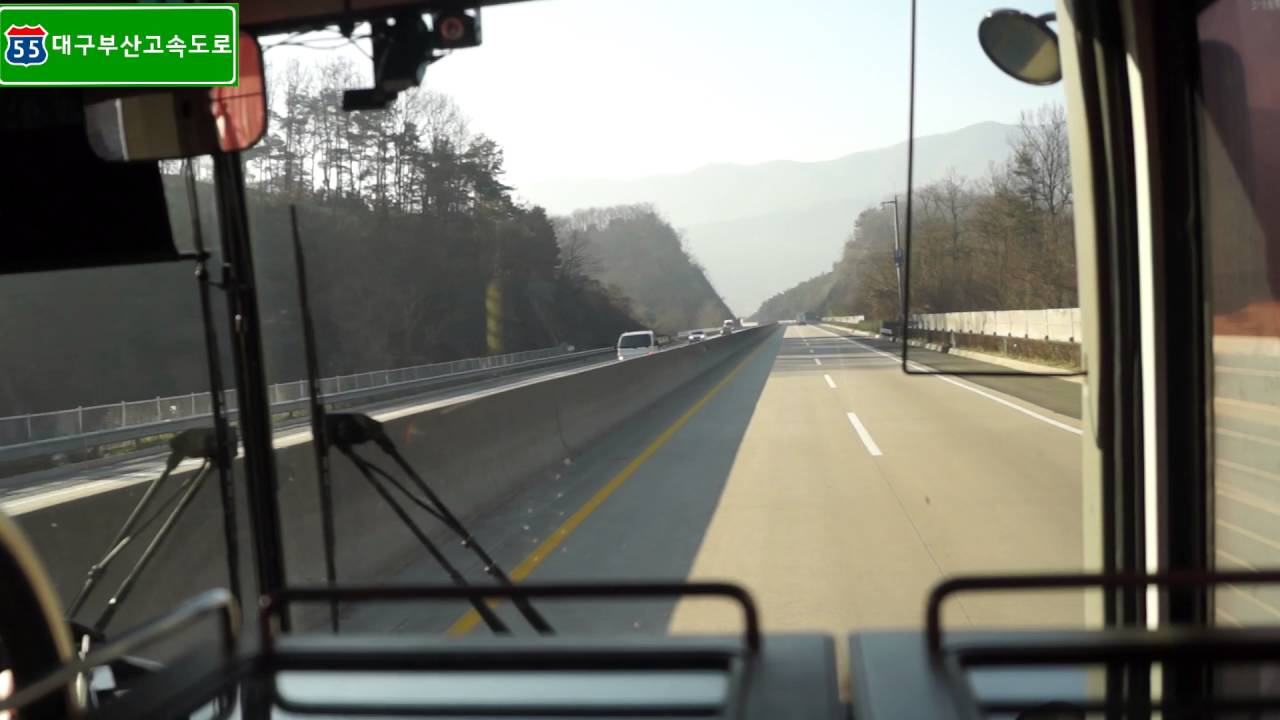 [Expressway route 55,551,1] 대구-부산간 고속도로 동대구TG~경부고속도로 노포TG 주행영상.