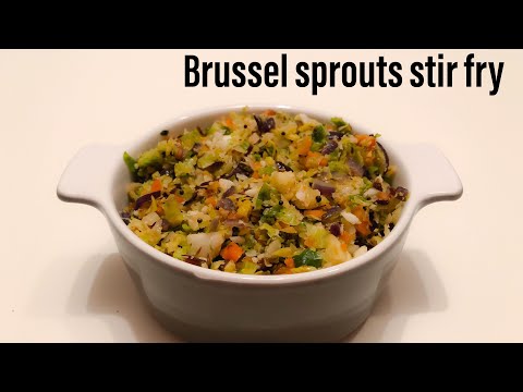 Brussels sprouts Stir Fry/Brussels sprouts thoran