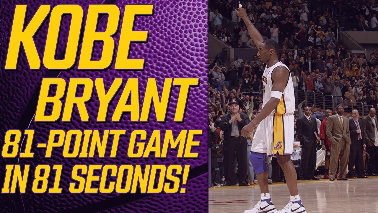 Kobe Bryant Full 81-Point Game in 81 Seconds! - YouTube