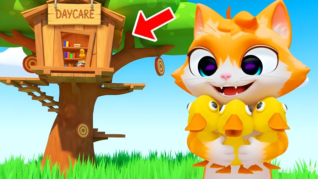 Building My DUCKLINGS A DAYCARE in I AM CAT VR!