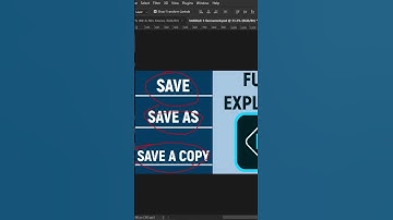 Adobe Photoshop Tutorials - Save, Save As, Save a Copy