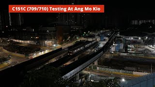 [Second Test Train][SMRT] C151C (709/710) Testing At Ang Mo Kio