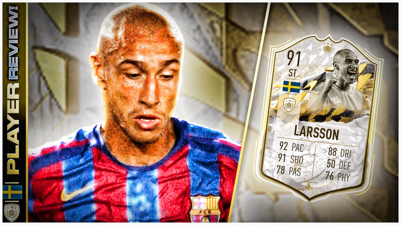 PRIME ICON MOMENTS 91 RATED HENRIK LARSSON REVIEW - FIFA 22 ULTIMATE TEAM - 5 STAR WEAKFOOT UPGRADE
