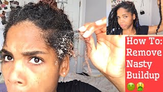 Taking Down my Faux Locs | How to Remove Buildup