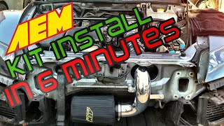 Essex Rotary Quick Vid 37 - RX8 AEM Cold Air Induction Kit Install in 6 Minutes