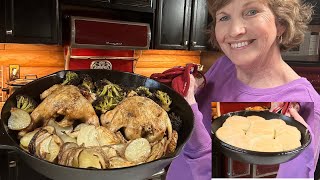 Cooking Cornish Hens And Veges With 2 Ingredient Homemade Biscuits @ourforeverfarm by Our Forever Farm 1,857 views 1 month ago 12 minutes, 59 seconds