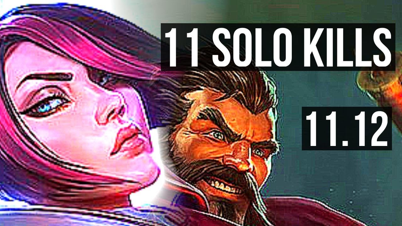 FIORA vs GRAVES (TOP) | 11 solo kills, 700+ games, 1.1M mastery, Godlike | EUW Master | v11.12