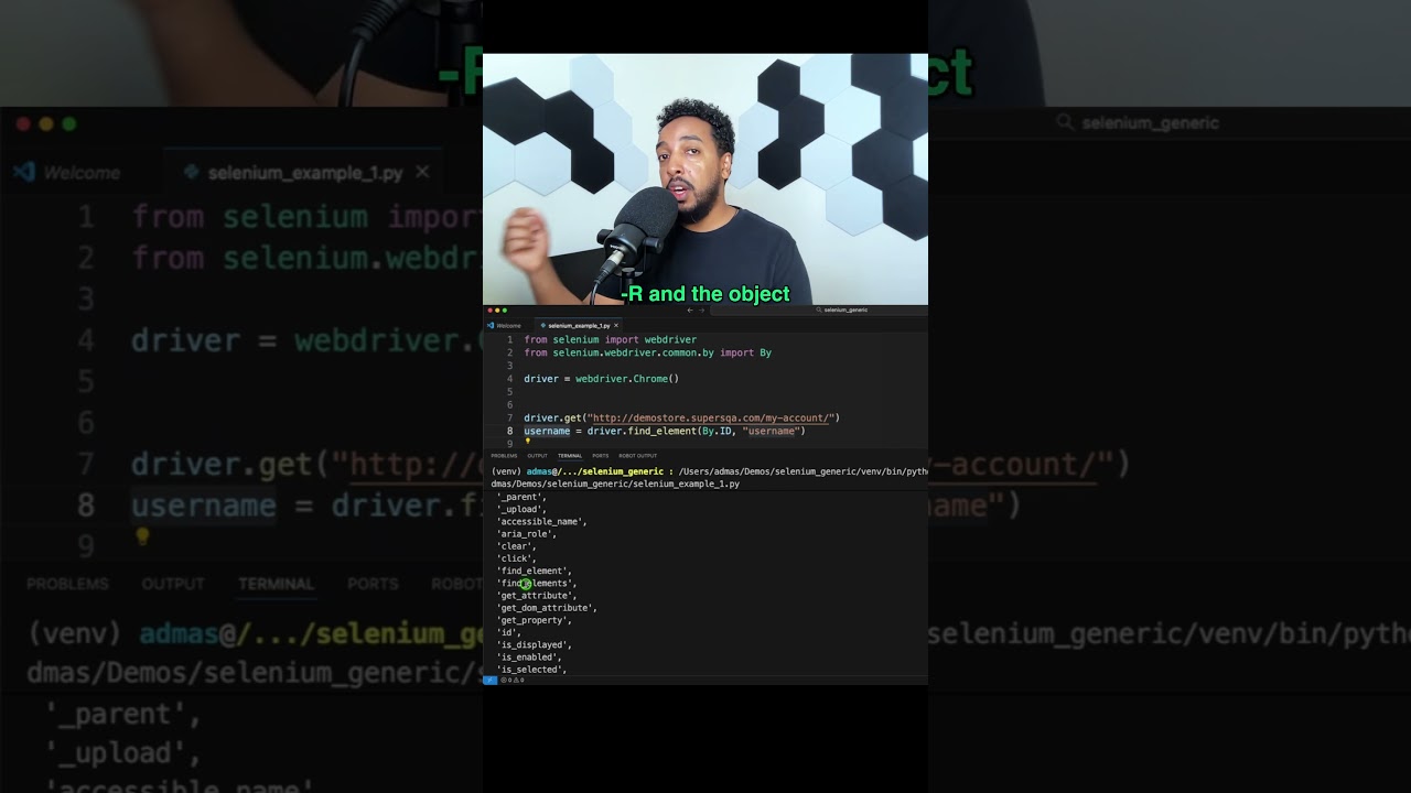 Debug Selenium Objects Faster with Python dir() 