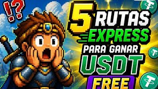 Pixlands: 5 Express routes to earn free USDT💲💸