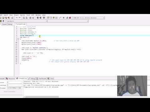 video tutorial list push front