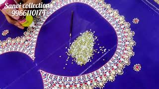 Guttapusalu Work With Pot Neck Pattern Poosa Work Designs With Trend