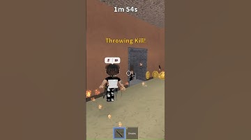 Only Throws Murderer Round 🗡️  #mm2 #roblox