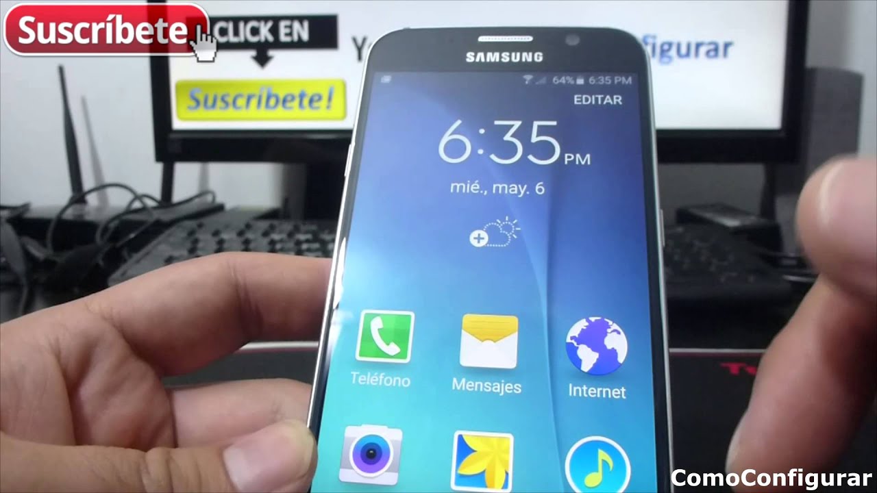 Cómo utilizar el Modo Sencillo Android Samsung Galaxy S6 Español - YouTube