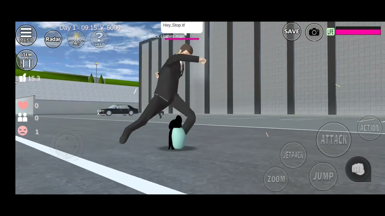 baby sakura dikejar penjahat