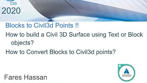 How to build a Civil 3D Surface using Text or Block objects?