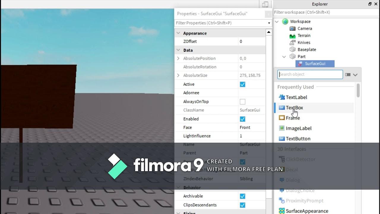 How to make a sign ROBLOX Studio (Working 2021) YouTube