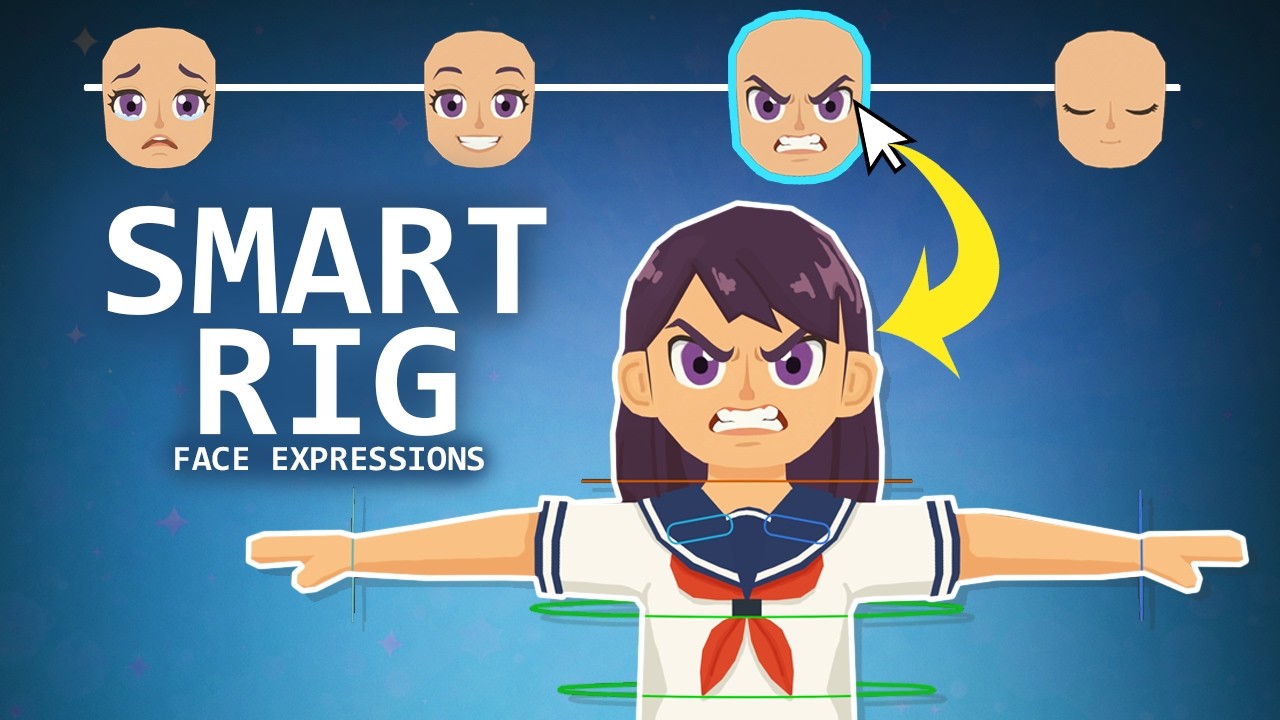 Smart Anime Face Rig Setup in Blender (Fast Method) - YouTube