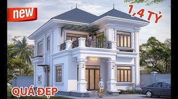 1,4 tỷ TRỌN GÓI mẫu BIỆT THỰ 2 tầng tân cổ ĐẸP và RẺ tại HẢI PHÒNG | MH01408