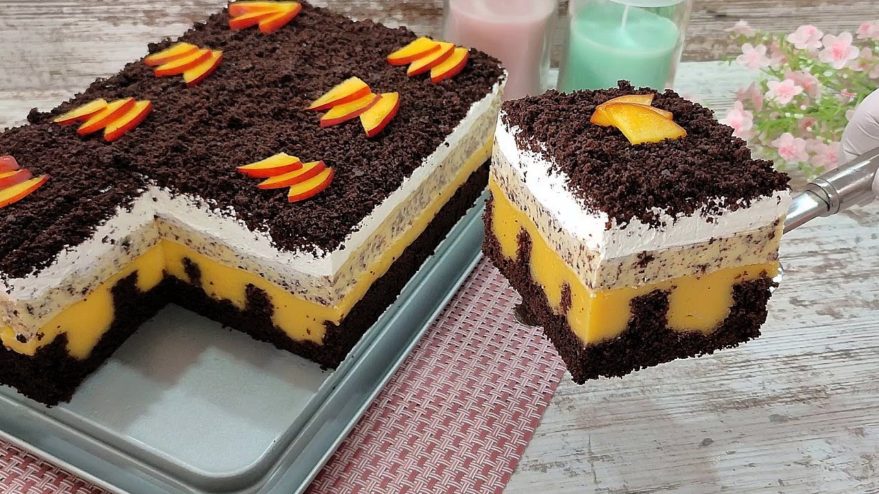 Роскошный Торт ДОМИНИКАНА! Со вкусом Тропических Фруктов! Недорогой вкуснейший торт! Без желатина!