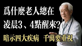 深夜驚醒的孤獨，是歲月的饋贈還是健康的警報？一定要看完！# 老年人健康 #睡眠障礙 #凌晨早醒 #疾病預警 #養生保健 #養生​ #健康​
