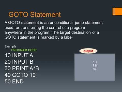 Decision and control statements in QBasic
