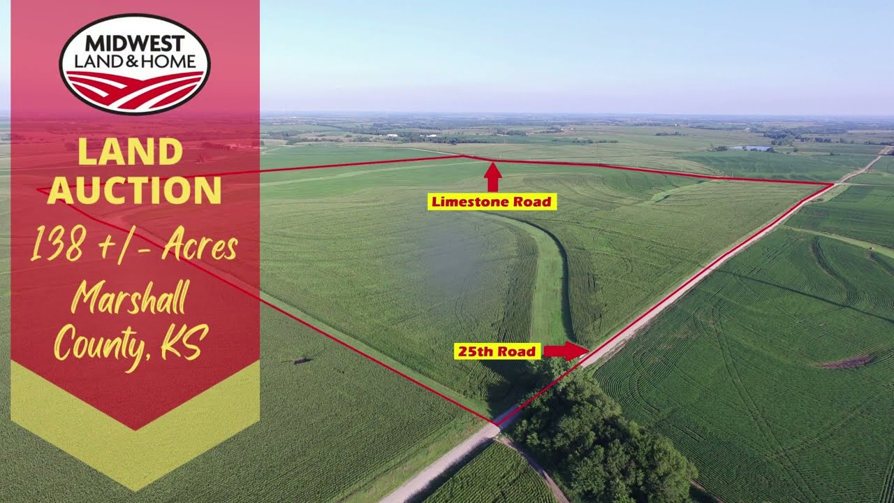 138 +/ Acres Marshall County Kansas Land Auction YouTube