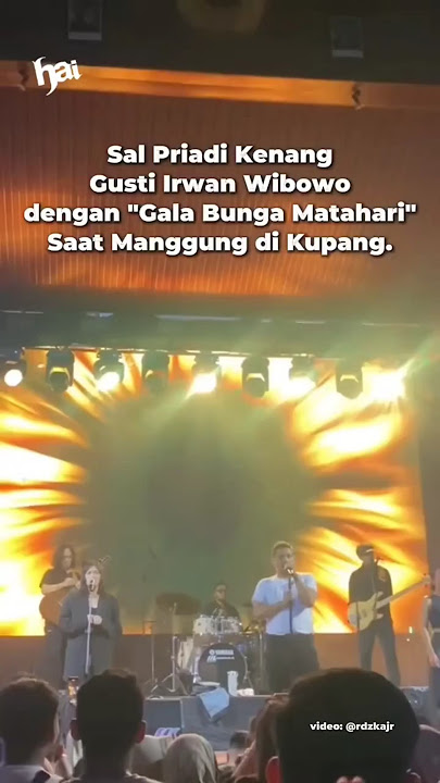 sal priadi tribute to Gustiw. tangis penonton pecah ketika photo Gustiw ditampilkan