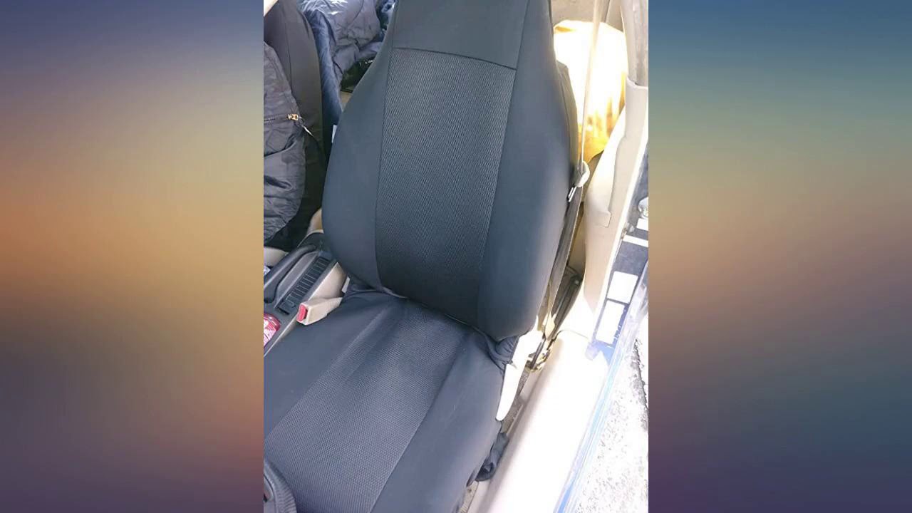 FH Group FB102102 Classic Cloth Seat Covers (Black) Front Set