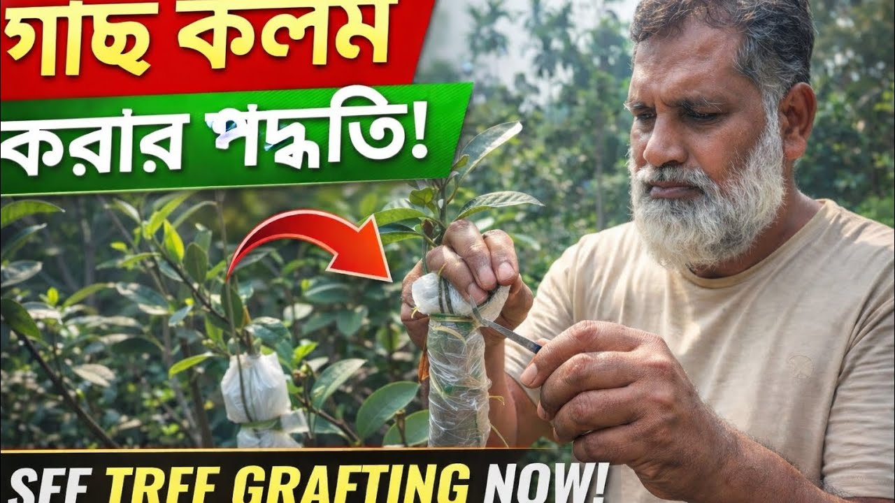 মাত্র ১০ মিনিটে গাছ কলম শিখুন 🌱 | ফলগাছ কলম করার সহজ ও সঠিক পদ্ধতি (১০০% কাজ করবে!)
