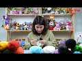 Làm chú gấu béo chân ngắn treo balo bằng len - [PART 2] | Ngọc Diệp DIY