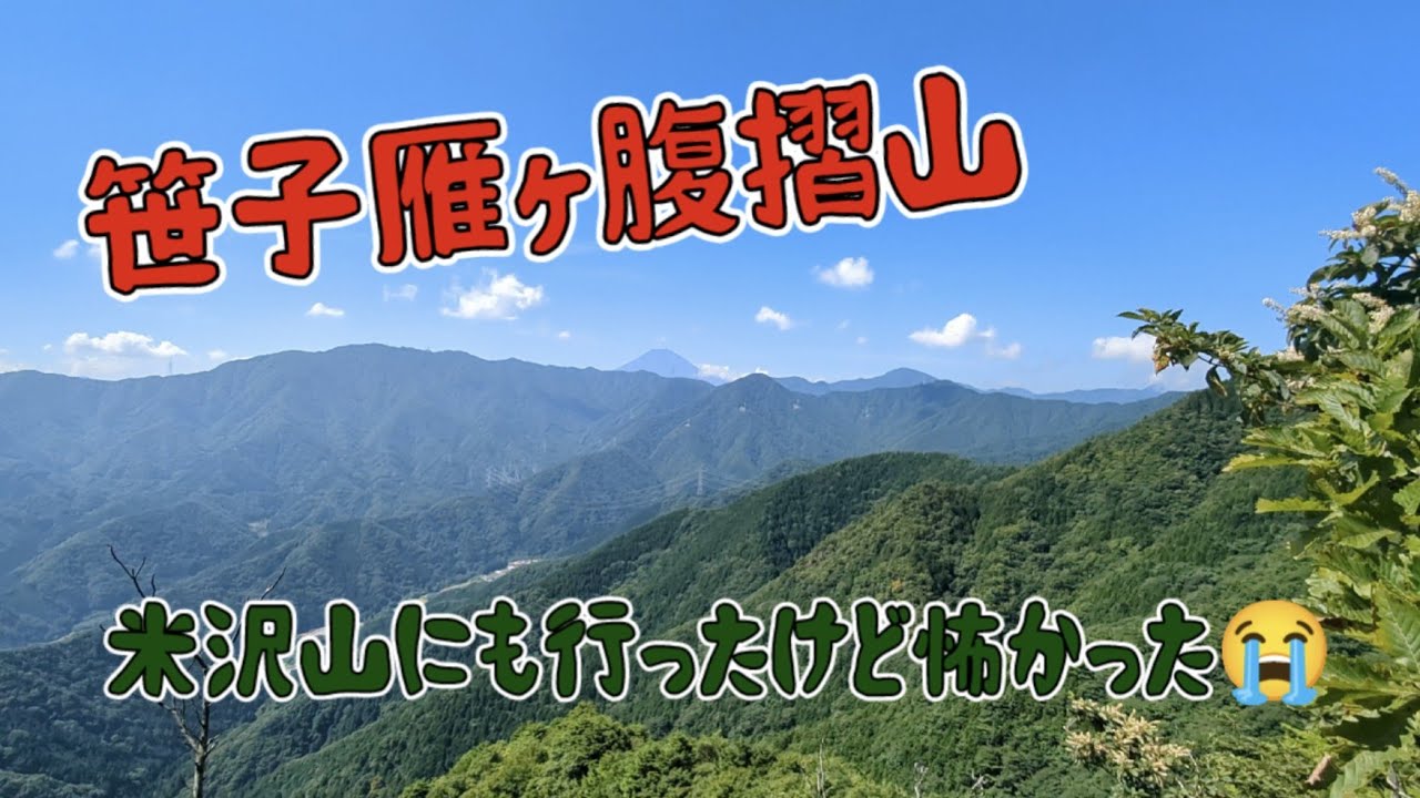 【笹子雁ヶ腹摺山】米沢山にも行ったけど怖かった😭